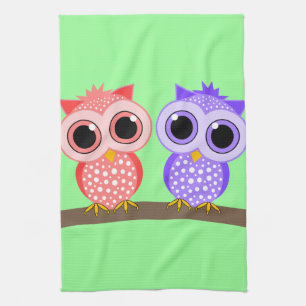 Linge De Cuisine hiboux mignons