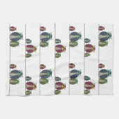 Linge De Cuisine Hiboux sur le fil (Horizontal)