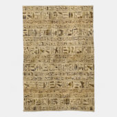 Linge De Cuisine Hiéroglyphes égyptiens sur le papyrus (Vertical)