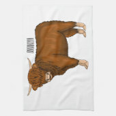 Linge De Cuisine Highland cow (Vertical)