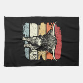 Linge De Cuisine Highland Cow Highland Cows Retro (Horizontal)