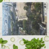 Linge De Cuisine Himeji, Japon (Vue du château haut) (Plié)