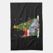 Linge De Cuisine Hippo Fiona Arbre de Noël Hippopotame (Vertical)