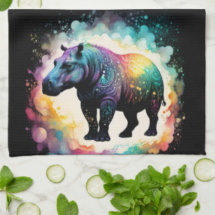 Linge De Cuisine Hippo Spectral : Un Voyage Holographique