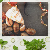 Linge De Cuisine Hippocampe (Plié)