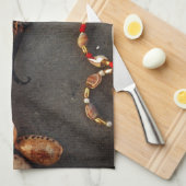 Linge De Cuisine Hippocampe (Quart Plié)