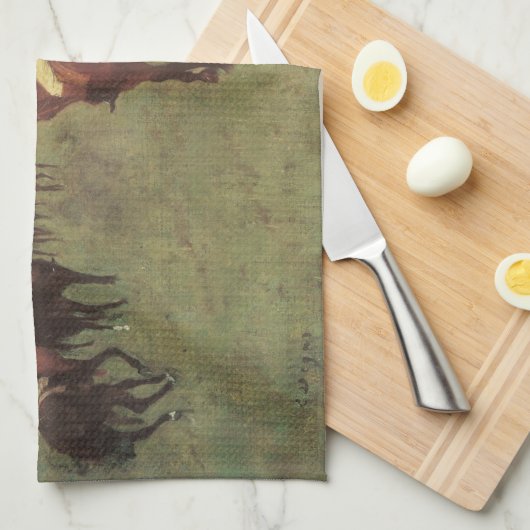 Linge De Cuisine Hippocampe à Longchamp par Edgar Degas (Quart Plié)