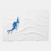 Linge De Cuisine Hippocampe bleu (Horizontal)