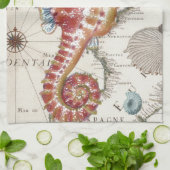 Linge De Cuisine Hippocampe minable (Plié)