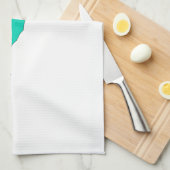 Linge De Cuisine Hippocampe turquoise (Quart Plié)