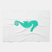 Linge De Cuisine Hippocampe turquoise (Horizontal)
