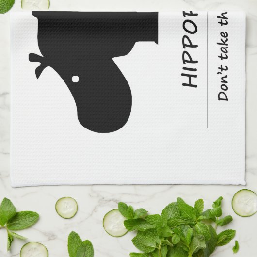 Linge De Cuisine Hippopotame (Plié)