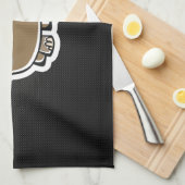 Linge De Cuisine Hippopotame mignon ; Lisse (Quart Plié)