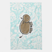 Linge De Cuisine Hippopotame mignon ; Teal (Vertical)