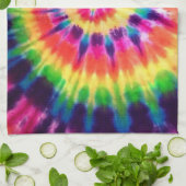 Linge De Cuisine Hippy Peace Retro 60s Tie Dye (Plié)