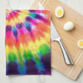 Linge De Cuisine Hippy Peace Retro 60s Tie Dye (Quart Plié)