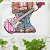 Linge De Cuisine Hippy Père Noël dit "Cool Yule" (Plié)