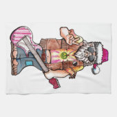 Linge De Cuisine Hippy Père Noël dit "Cool Yule" (Horizontal)