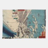 Linge De Cuisine Hiroshige hiver paysage Japon pays (Horizontal)