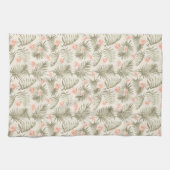 Linge De Cuisine Hisbiscus Tropical Palm Tree Motif (Horizontal)