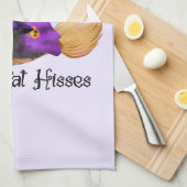 Linge De Cuisine Hisses de chats noirs (Quart Plié)
