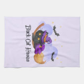 Linge De Cuisine Hisses de chats noirs (Horizontal)