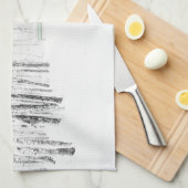 Linge De Cuisine Histoire de Noël blanche (Quart Plié)