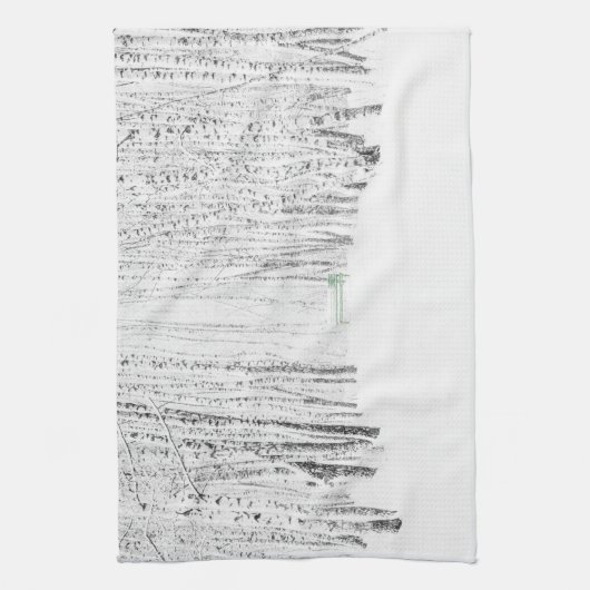 Linge De Cuisine Histoire de Noël blanche (Vertical)