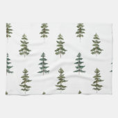 Linge De Cuisine Hiver branché | Motif d'arbre de Noël (Horizontal)