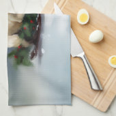 Linge De Cuisine hiver de Noël du Labrador (Quart Plié)