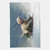 Linge De Cuisine hiver de Noël du Labrador (Vertical)