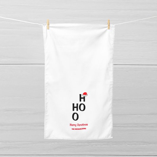 Linge De Cuisine Ho Ho Ho : Joyeux Noël