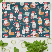 Linge De Cuisine Ho Ho Ho Père Noël et amis Motif de Noël (Plié)