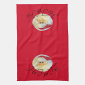 Linge De Cuisine Ho Ho Ho Père Noël Face Noël Rouge (Vertical)
