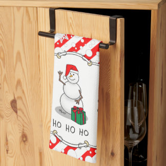 Linge De Cuisine Ho Ho Joyeux Noël Père Noël mignonne Snowman