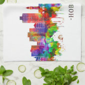 Linge De Cuisine Hoboken New Jersey Skyline (Plié)