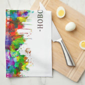 Linge De Cuisine Hoboken New Jersey Skyline (Quart Plié)