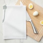 Linge De Cuisine Hockey gris cendré (Quart Plié)