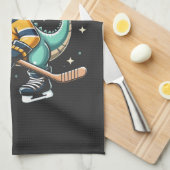 Linge De Cuisine Hockeysaurus Dinosaure de hockey sur glace Amateur (Quart Plié)