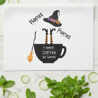 Linge De Cuisine Hocus Pocus J'ai besoin de café pour me concentrer