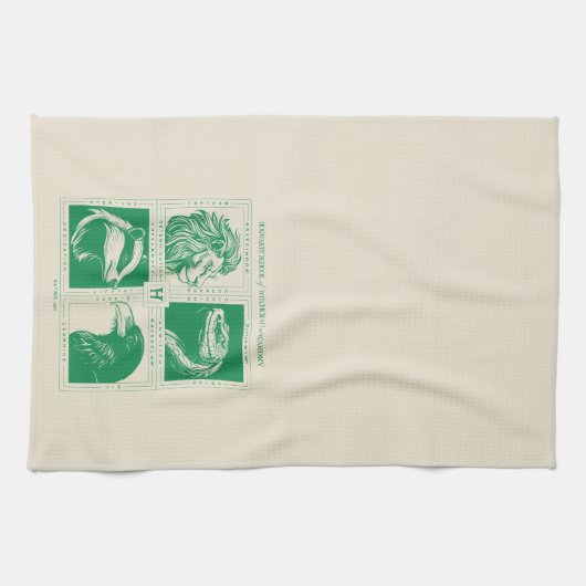 Linge De Cuisine HOGWARTS™ Grille d'animaux de maison (Horizontal)