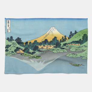 Linge De Cuisine Hokusai - Le Mont Fuji reflète le lac Kawaguchi