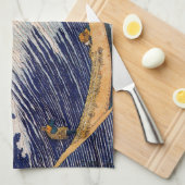 Linge De Cuisine Hokusai Ocean Waves Sea Boats (Quart Plié)