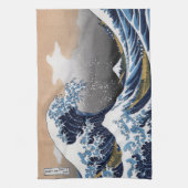 Linge De Cuisine Hokusai , “ The Great Wave off Kanagawa ” (Vertical)