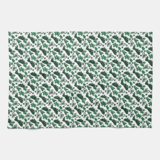Linge De Cuisine Holiday Sweets- Mint (Solid) (Horizontal)