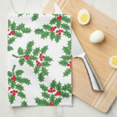 Linge De Cuisine Holly Berries (Quart Plié)