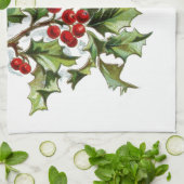 Linge De Cuisine Holly Berries 001 (Plié)