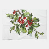 Linge De Cuisine Holly Berries 001 (Horizontal)
