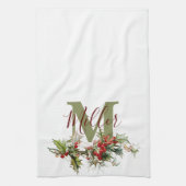 Linge De Cuisine Holly et baies personnalisées (Vertical)