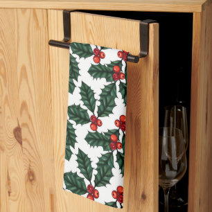 Linge De Cuisine Holly et Berries